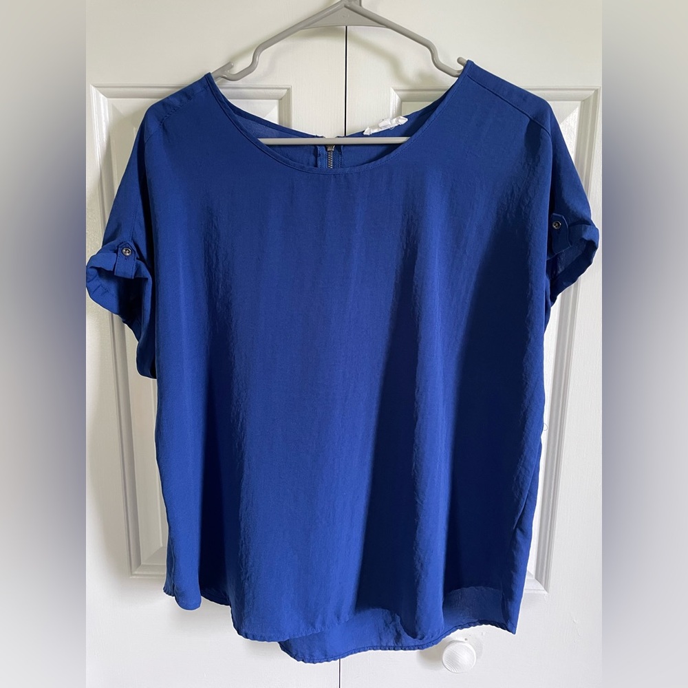 Elegant Blue Women's Top